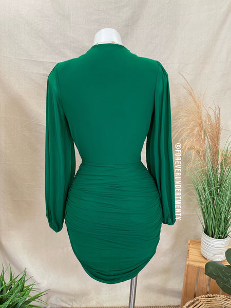 Seductress Dress (Hunter Green)