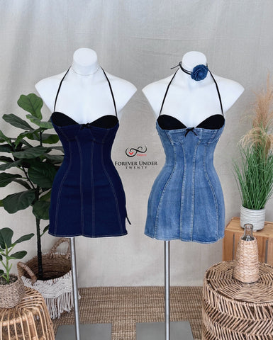 Bombshell Denim Dress