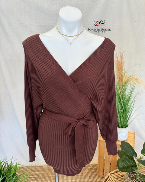 Belted Sweater Dress