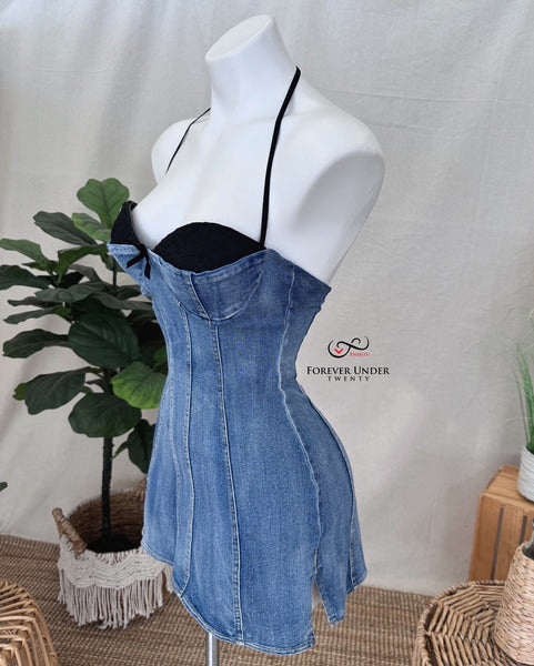 Bombshell Denim Dress