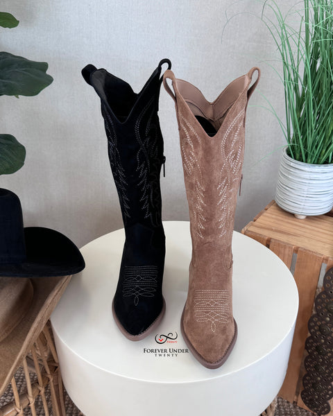 Suede Cowgirl Boots