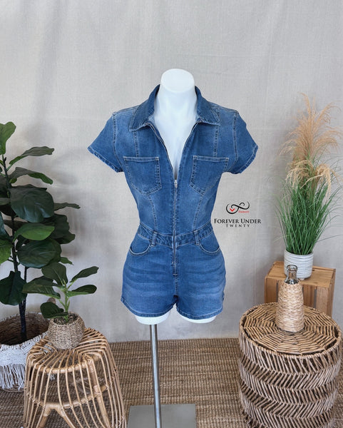 Bonfire Denim Romper